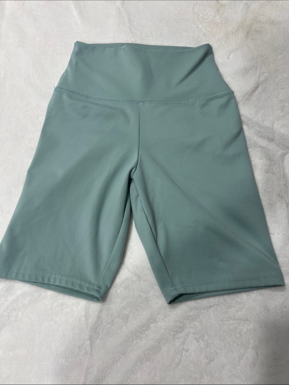 Garage High-Waist Sage Green Bike Shorts